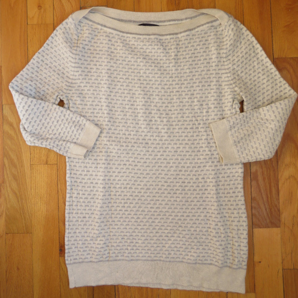 Grey and white textured GAP light sweater size S - Picture 1 of 2